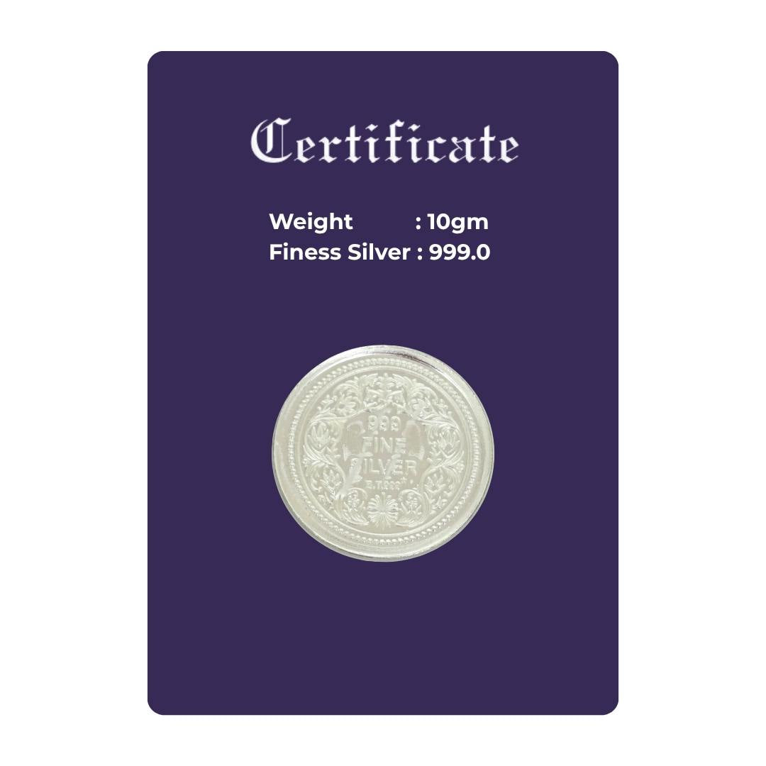 Vihaan's Silver Coin | Pure 999 Silver | 10gm