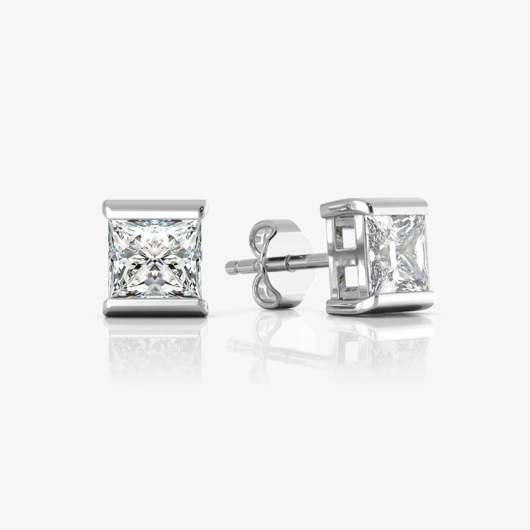 Silver Earrings & Rhodium Plated