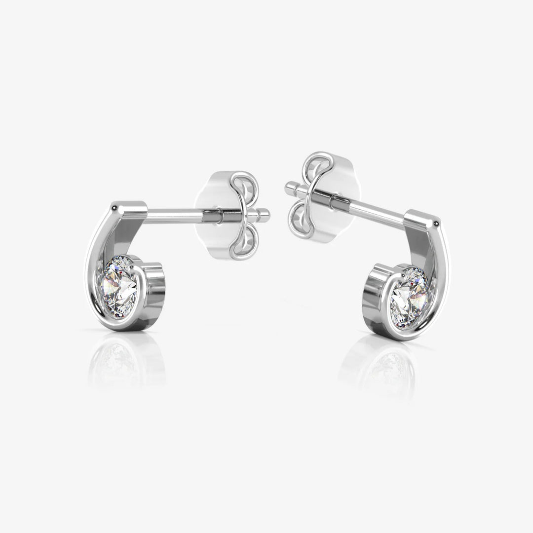 Dainty Earrings, Rhodium plated