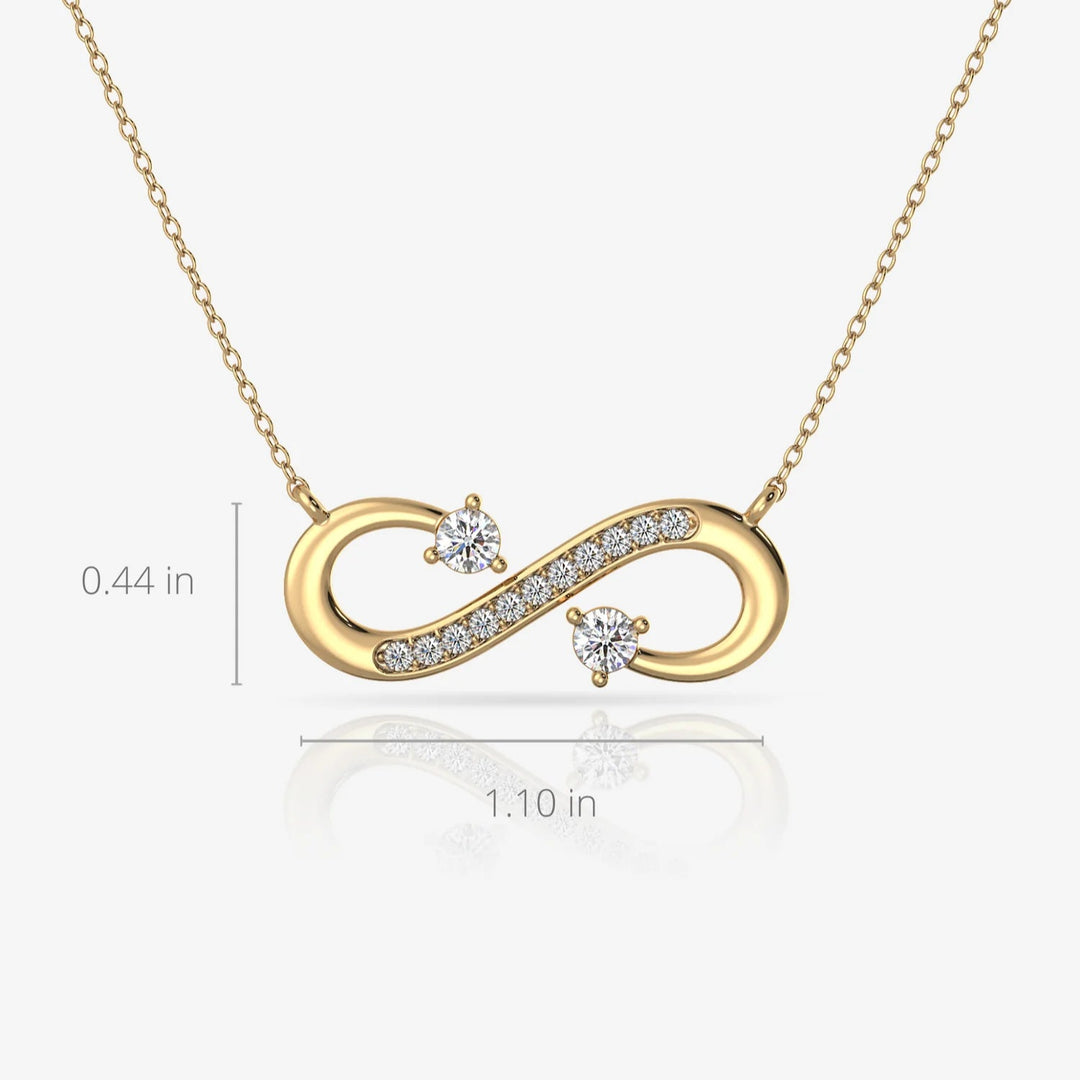 Infinity Necklace & 18K Gold Plated