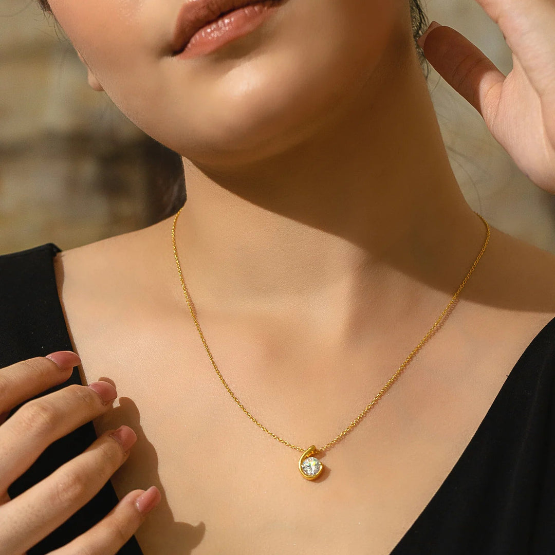 Necklace Silver & 18K Gold Plated