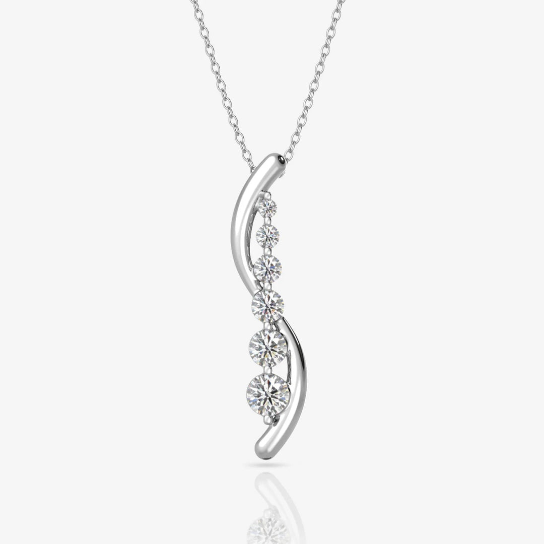 Silver Necklace and Rhodium Plated