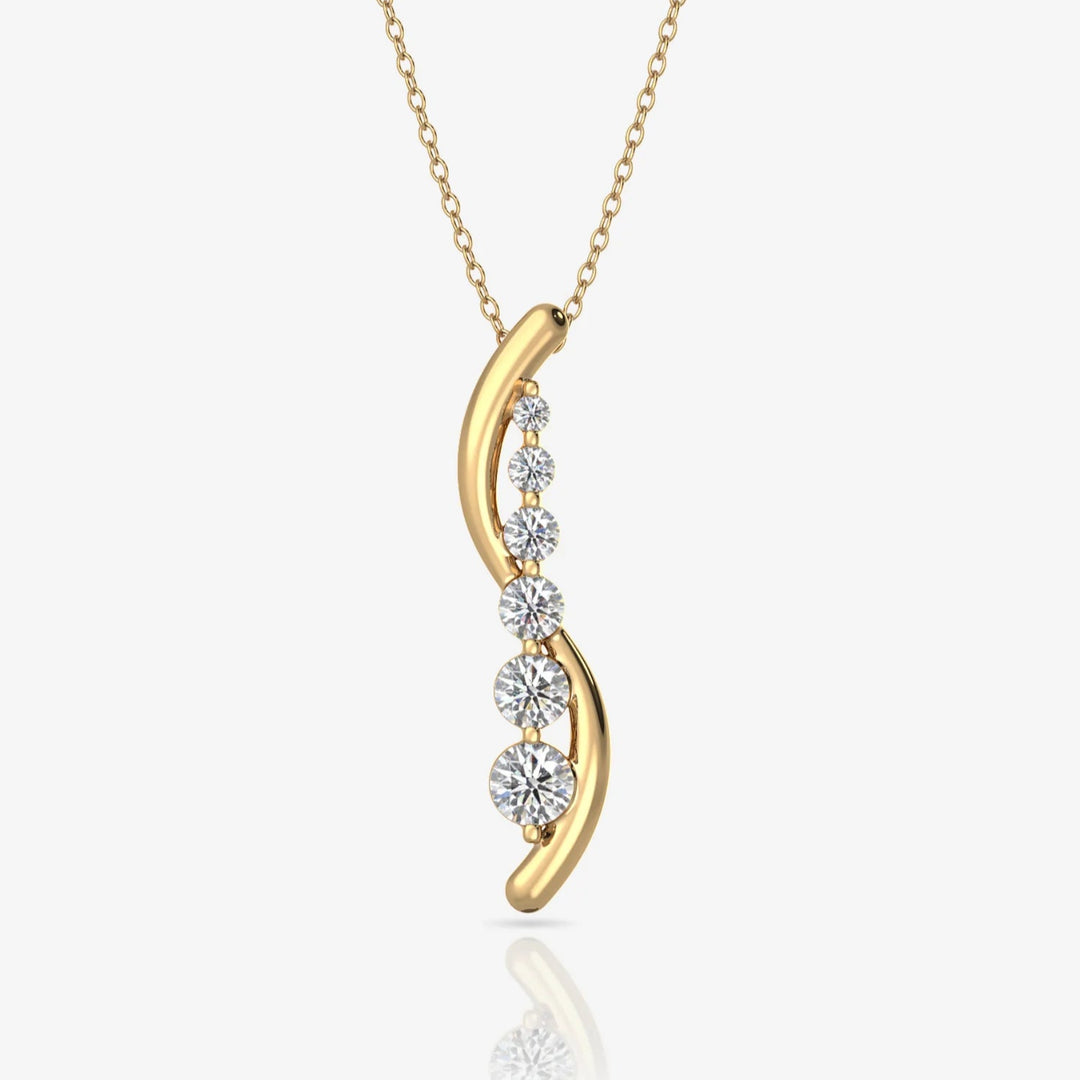 Silver Necklace & 18K Gold Plated