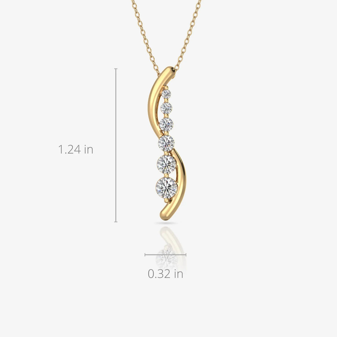 Silver Necklace & 18K Gold Plated