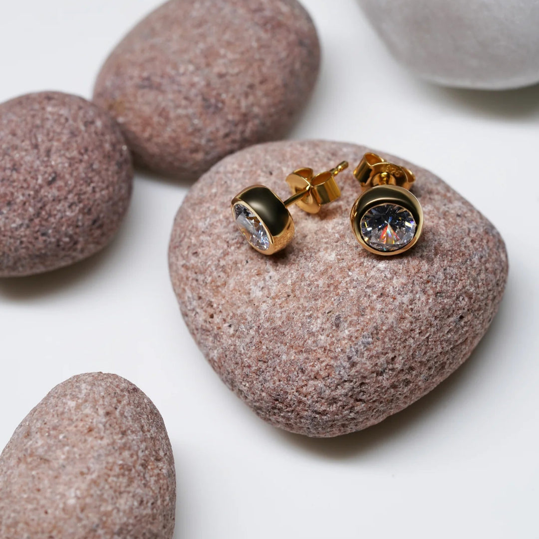 Silver Earrings & 18K Gold Plated