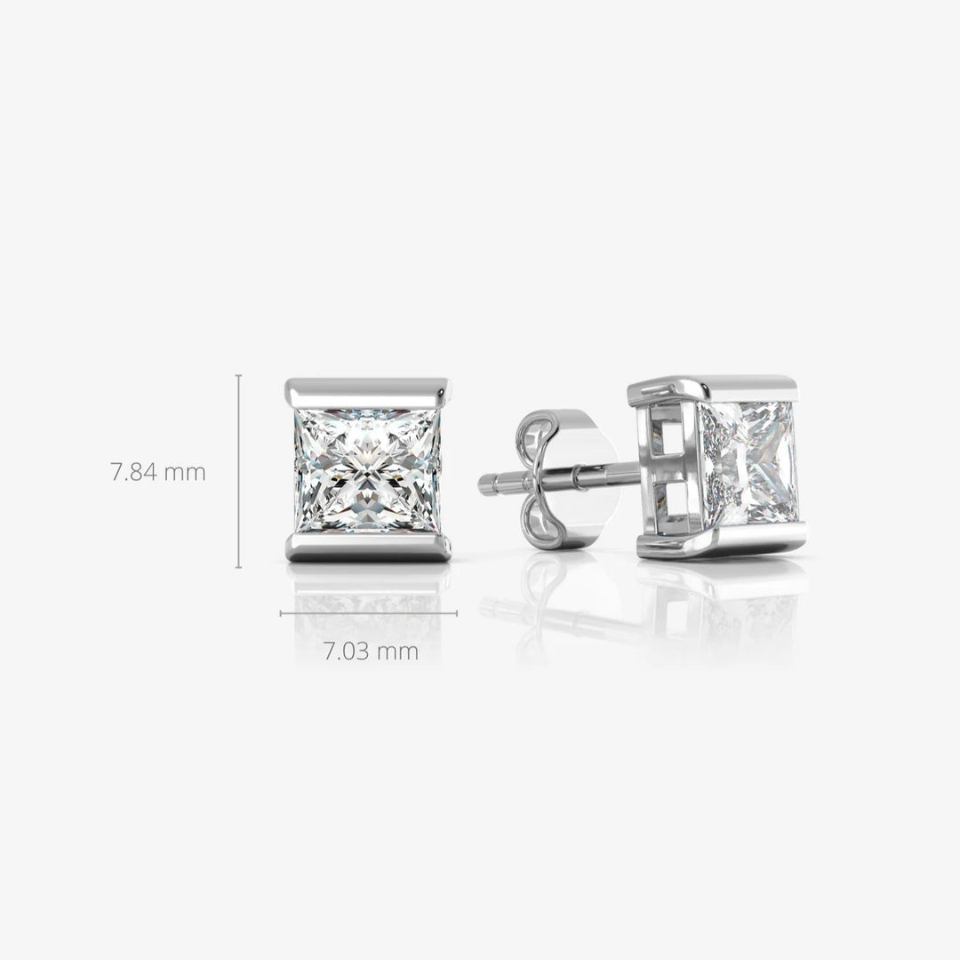 Silver Earrings & Rhodium Plated