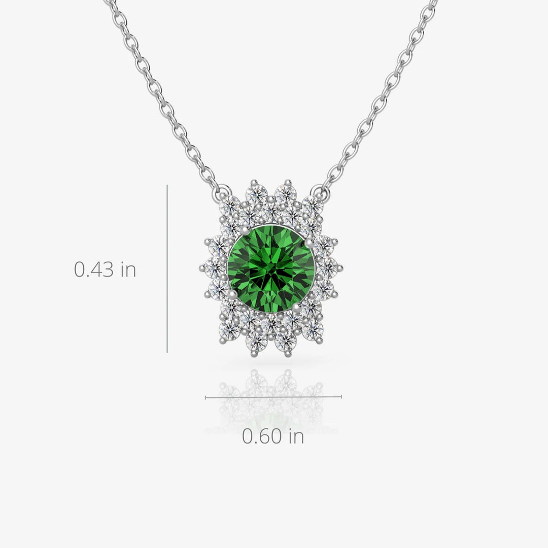 Silver Mellisa Necklace, Rhodium Plated