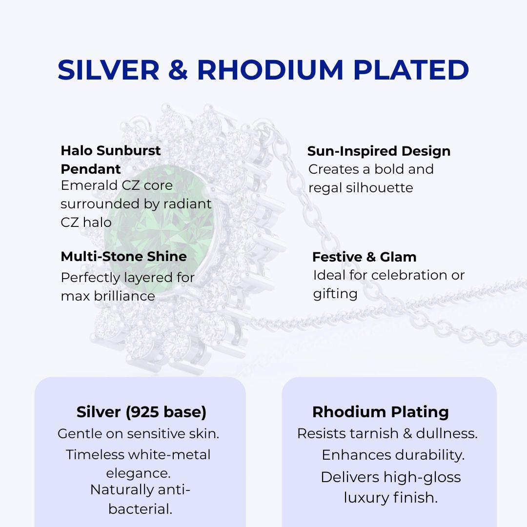 Silver Mellisa Necklace, Rhodium Plated