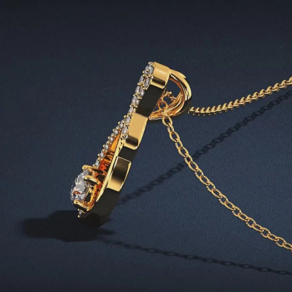Infinity Necklace Silver & 18K Gold Plated