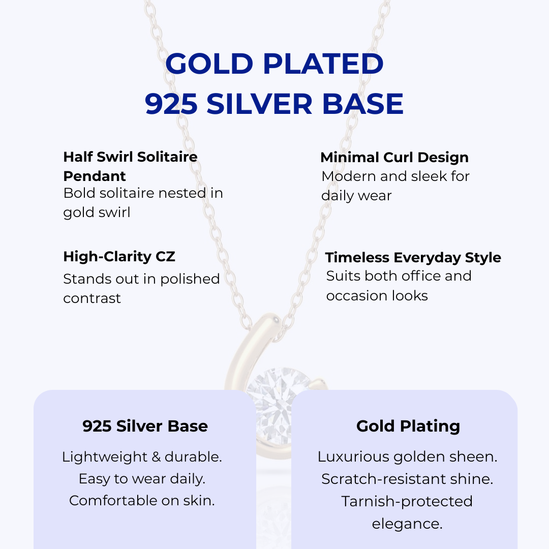 Necklace Silver & 18K Gold Plated