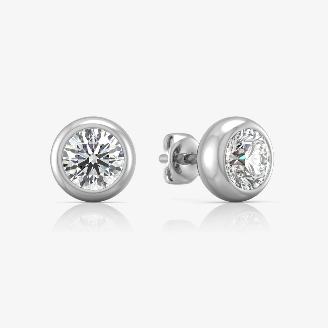 Silver Earrings and Rhodium Plated