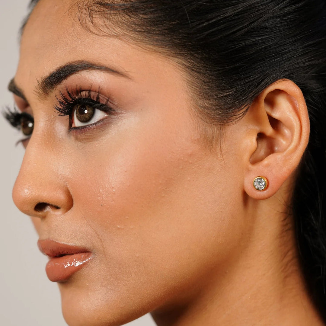 Silver Earrings & 18K Gold Plated
