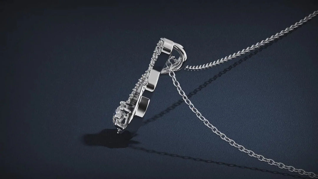 Infinity Necklace Silver & Rhodium Plated