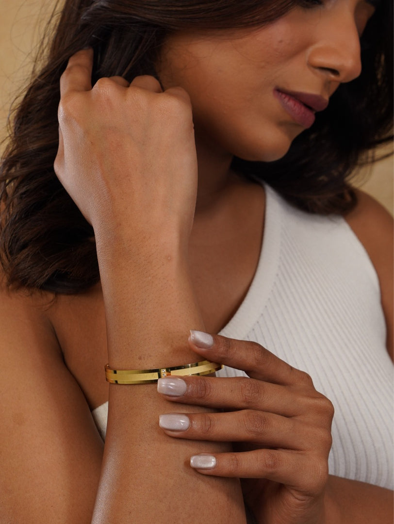 Golden Serenity Bangle