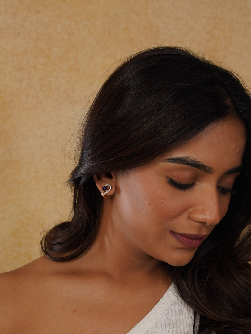 Sapphire Radiance Earrings