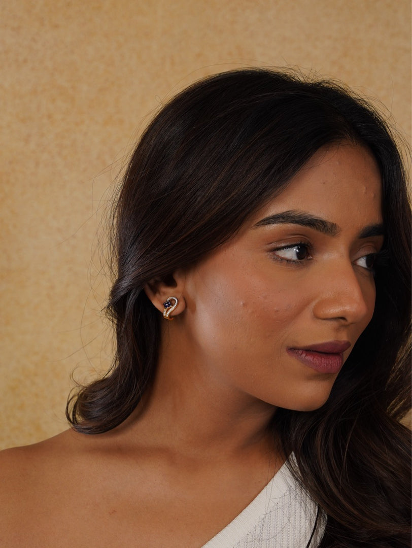 Sapphire Radiance Earrings