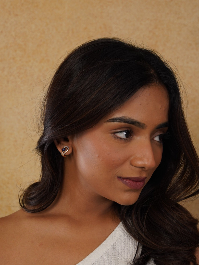 Sapphire Radiance Earrings
