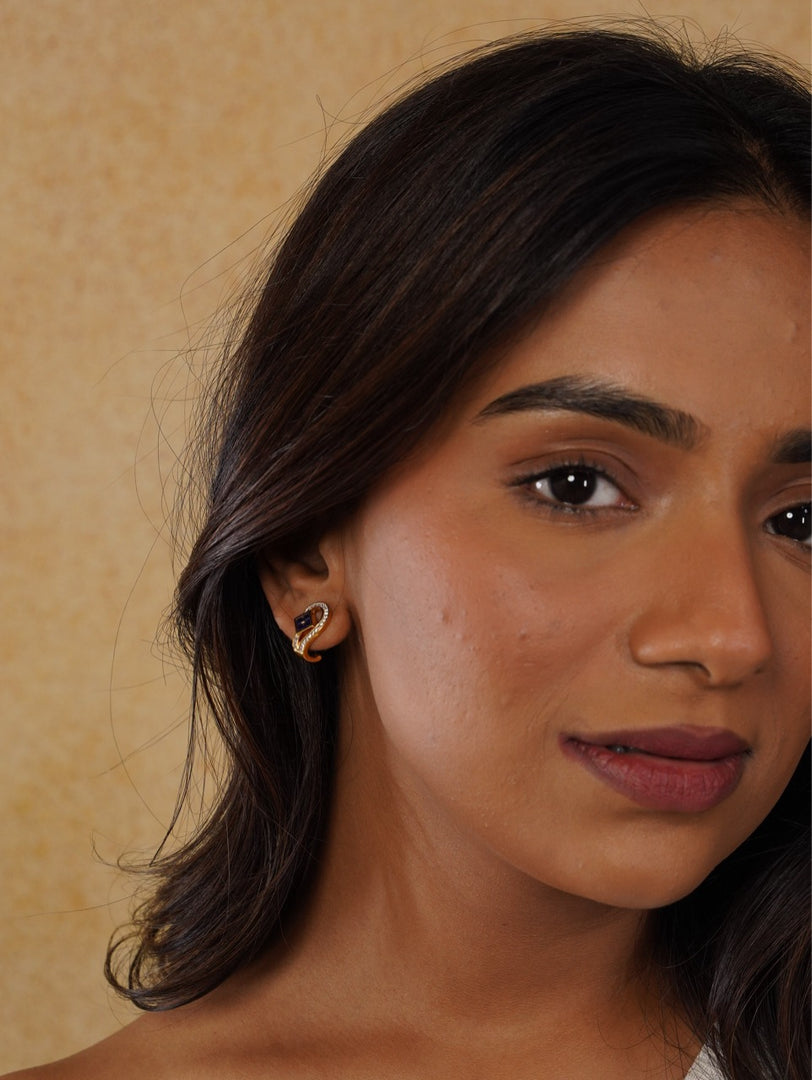 Sapphire Radiance Earrings