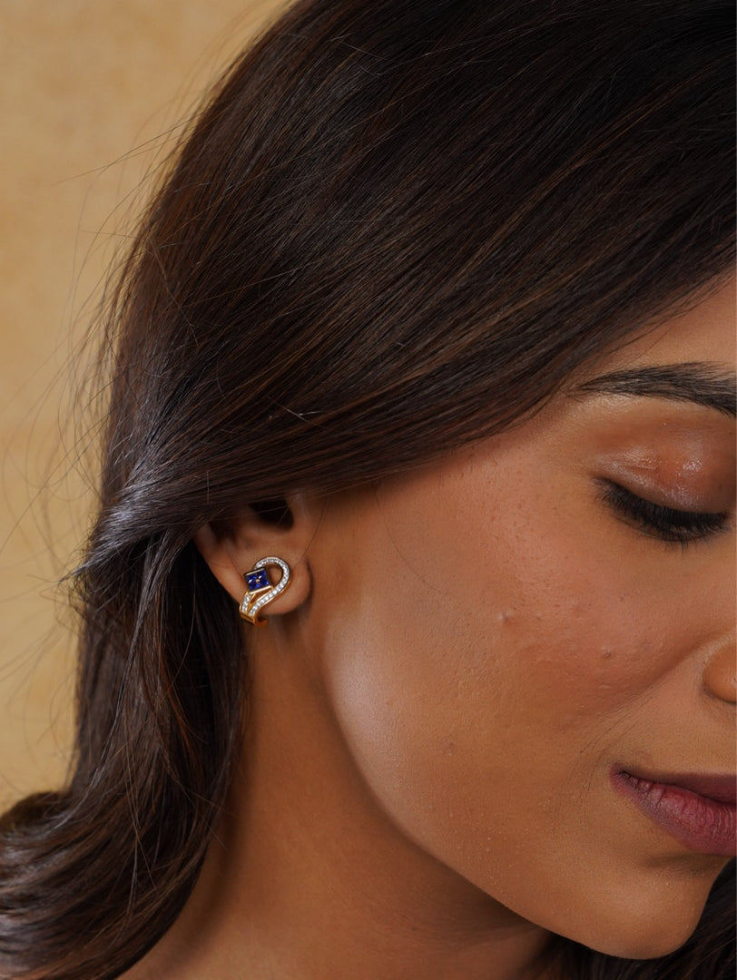Sapphire Radiance Earrings