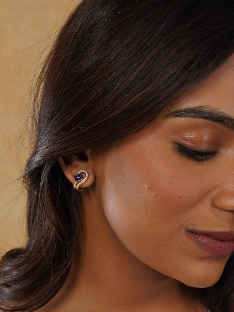 Sapphire Radiance Earrings