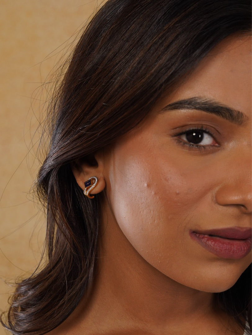 Sapphire Radiance Earrings
