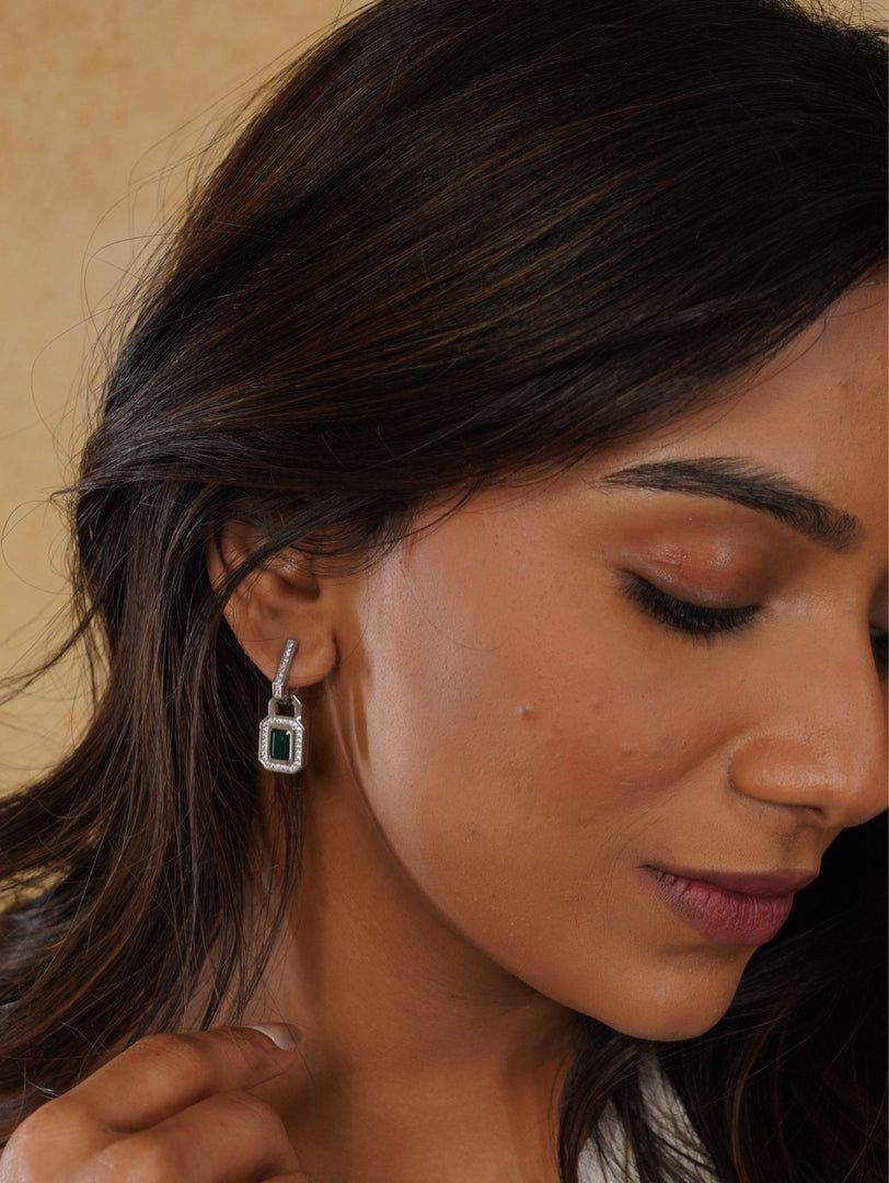 Emerald Radiance Earrings