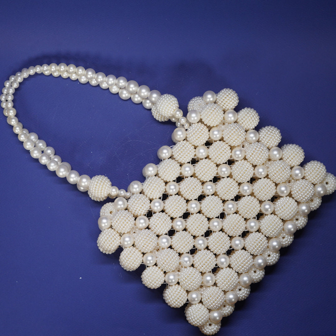 White Pearl Hand Bag