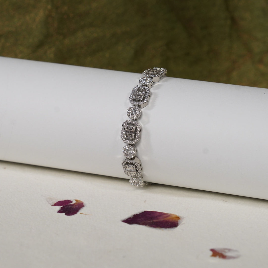 Petal Elegance Diamond Bracelet