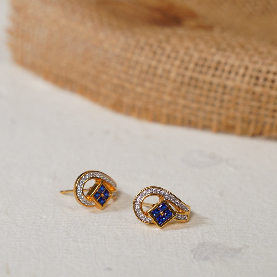 Sapphire Radiance Earrings