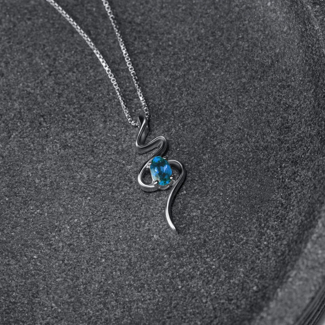 Swirl Silver & Rhodium Plated Necklace
