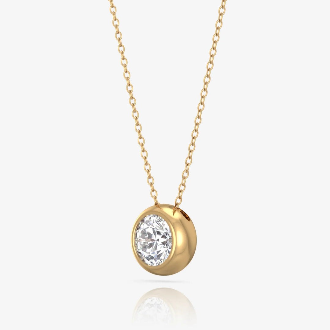 Solitaire Necklace & 18K Gold Plated