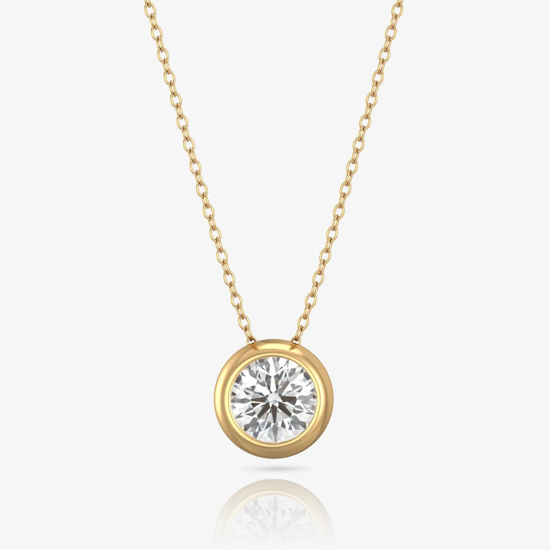 Solitaire Necklace & 18K Gold Plated