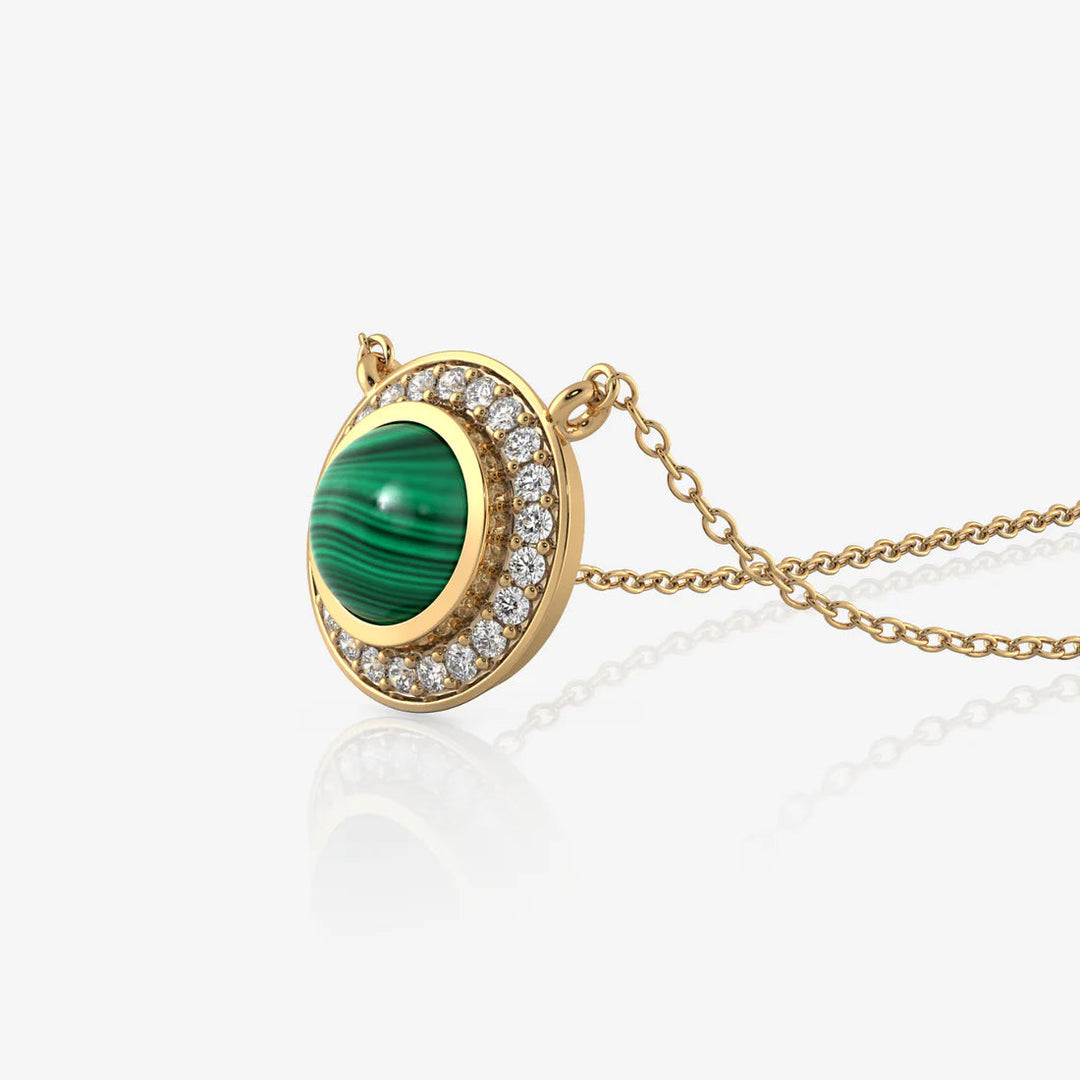 Silver Stationed Necklace, Gold Plated