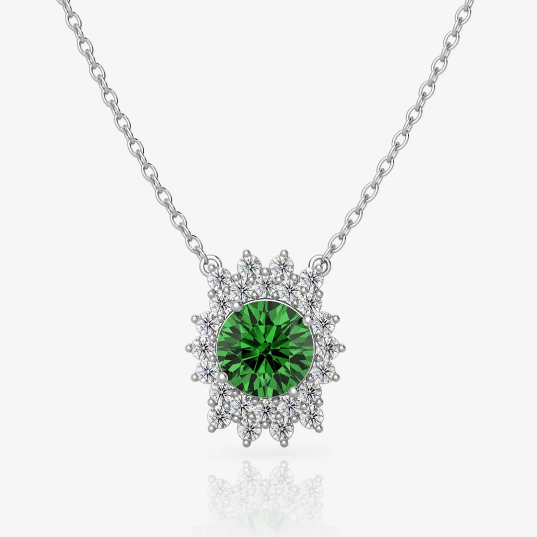 Silver Mellisa Necklace, Rhodium Plated