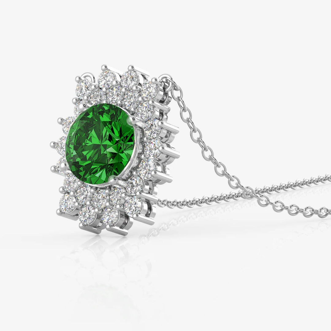 Silver Mellisa Necklace, Rhodium Plated