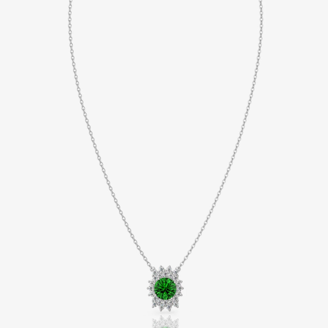 Silver Mellisa Necklace, Rhodium Plated