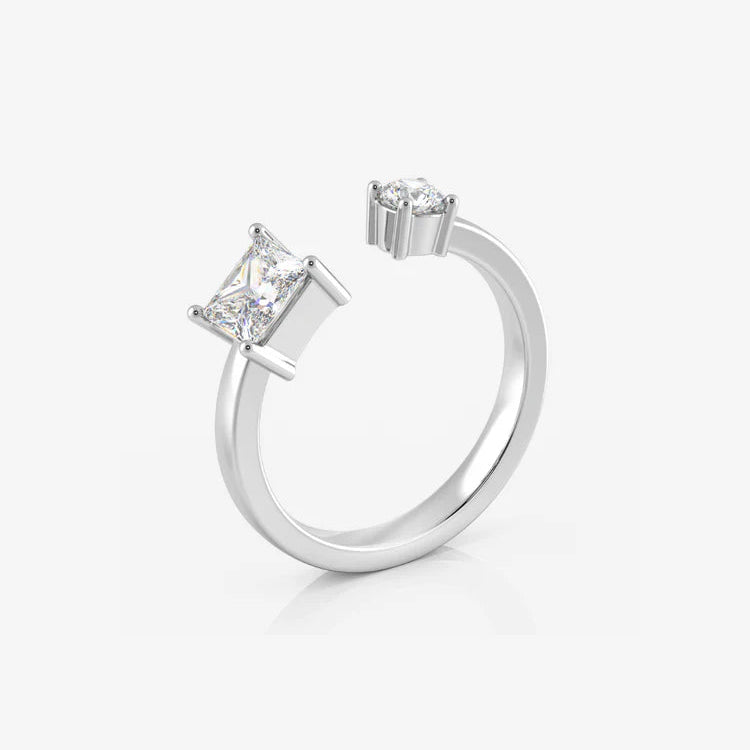 Silver Ring, Adjustable and Rhodium Plated