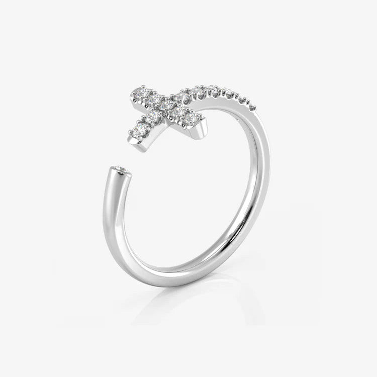 Silver Ring, Adjustable & Rhodium Plated