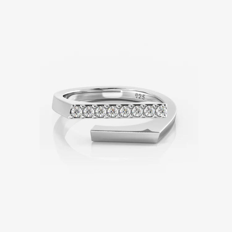 Silver Ring, Adjustable & Rhodium Plated